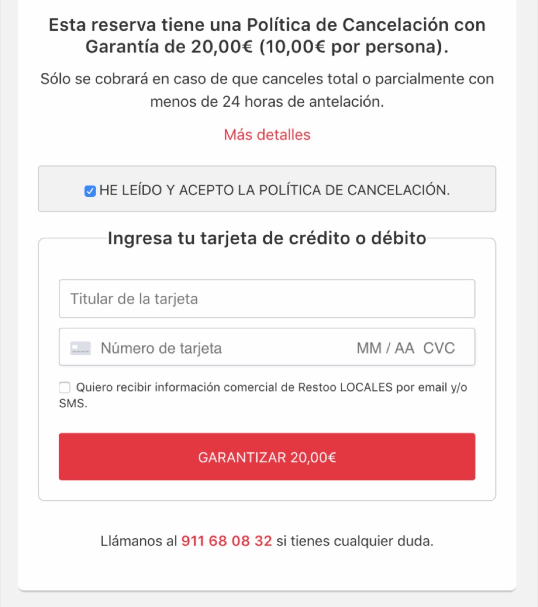 politiche di cancellazione per eliminare i no-show